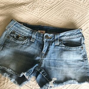 EUC True Religion Denim Cut Offs